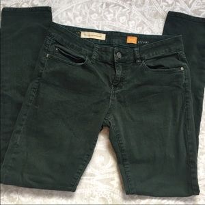 Dark green Pilcro brand from Anthropologie jeans